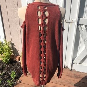 XS DAYTRIP cold shoulder cardigan